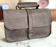 Load image into Gallery viewer, Leather City Bag - Stone
