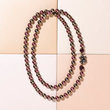 Load image into Gallery viewer, COCO Amethyst &amp; Taupe Necklace
