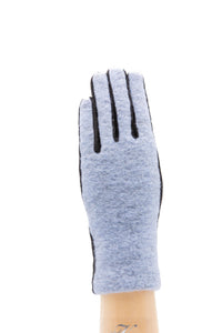Soft Italian Boiled Wool Gloves - Light Blue