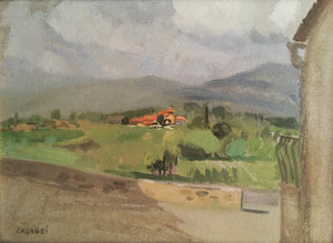 Giovanni Casadei  “Tuscany - Laterina Countryside” oil on panel
