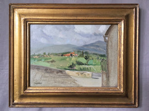 Giovanni Casadei  “Tuscany - Laterina Countryside” oil on panel