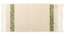 Load image into Gallery viewer, Hand-Printed Cotton Towels - Set of Two - GREEN
