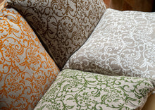 Load image into Gallery viewer, Hand-Printed Pillow Cover - ORANGE
