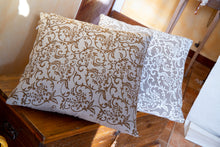 Load image into Gallery viewer, Hand-Printed Pillow Cover - COFFEE
