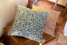 Load image into Gallery viewer, Hand-Printed Pillow Cover - ORANGE
