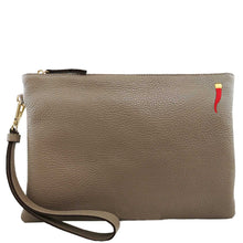 Load image into Gallery viewer, Leather Pouch Large - TAUPE
