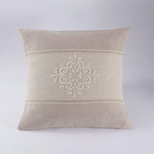 Handwoven Pillow Cover - Pistoccu White