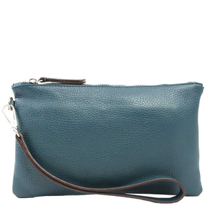 Leather Pouch Small - TEAL GREEN