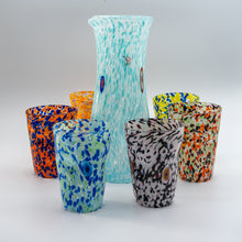 Load image into Gallery viewer, Murano Set of Six Hand Blown &quot;Goti&quot; Glasses with Carafe
